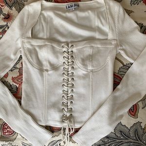 I Am Gia Portia Corset Top NWOT